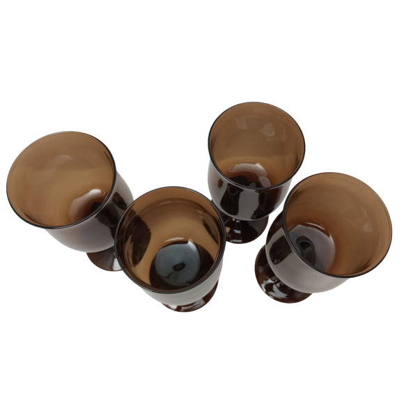 Lenox Crystal Espresso Brown Water Goblets - Picture 3 of 4